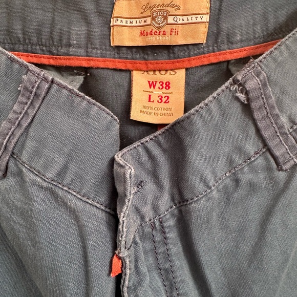 Men aqua cargo pants - Picture 2 of 2